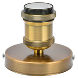 Vintage E26 E27 Lamp Socket Ceiling Lamp Holder with Accessories for Kitchen Bedroom Living Room 100‑240VAntique Gold