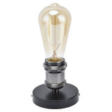 Vintage E26 E27 Lamp Socket Ceiling Lamp Holder with Accessories for Kitchen Bedroom Living Room 100‑240VBlack