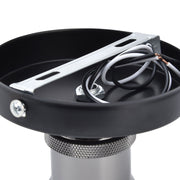 Vintage E26 E27 Lamp Socket Ceiling Lamp Holder with Accessories for Kitchen Bedroom Living Room 100‑240VBlack