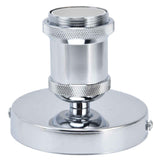 Vintage E26 E27 Lamp Socket Ceiling Lamp Holder with Accessories for Kitchen Bedroom Living Room 100‑240VSilver