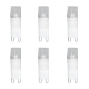 6pcs G9 LED Bulb Energy Saving General Standard Interface 360° Heat Dissipation Cold White Light Bulbs 220V 2W