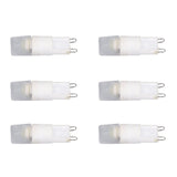 6pcs G9 LED Bulb Energy Saving General Standard Interface 360° Heat Dissipation Cold White Light Bulbs 220V 2W In Australia - Darrahopens