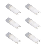 6pcs G9 LED Bulb Energy Saving General Standard Interface 360° Heat Dissipation Cold White Light Bulbs 220V 2W In Australia - Darrahopens