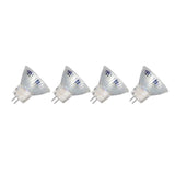 4PCS MR11 12LED Light Bulb 2W 300LM Spot Light Bulb Double Pin Base Landscape Light BulbWarm White 3000K