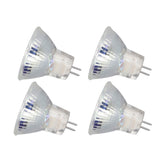 4PCS MR11 12LED Light Bulb 2W 300LM Spot Light Bulb Double Pin Base Landscape Light BulbCold White 6000K