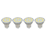 4PCS 15LED MR11 Light Bulb 5W 500LM Double Pin Base Landscape Spot Light Bulb for Living RoomWarm White