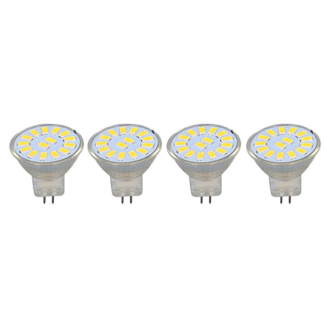 4PCS 15LED MR11 Light Bulb 5W 500LM Double Pin Base Landscape Spot Light Bulb for Living RoomWarm White