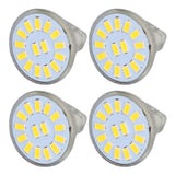 4PCS 15LED MR11 Light Bulb 5W 500LM Double Pin Base Landscape Spot Light Bulb for Living RoomWarm White