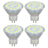 4PCS 15LED MR11 Light Bulb 5W 500LM Double Pin Base Landscape Spot Light Bulb for Living RoomCold White