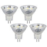 4Pcs MR11 LED Bulb 3W 300lm Bulb with 9 Beads Double Pin Base for Spotlight Landscape LampWarm White Light
