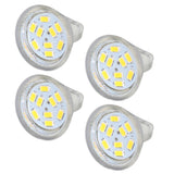 4Pcs MR11 LED Bulb 3W 300lm Bulb with 9 Beads Double Pin Base for Spotlight Landscape LampWarm White Light