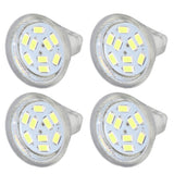 4Pcs MR11 LED Bulb 3W 300lm Bulb with 9 Beads Double Pin Base for Spotlight Landscape LampCold White Light
