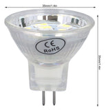 4Pcs MR11 LED Bulb 3W 300lm Bulb with 9 Beads Double Pin Base for Spotlight Landscape LampCold White Light
