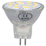 4PCS MR11 12LED Light Bulb 4W 400LM Double Pin Base Landscape Spot Light Bulb for Bedroom DC12VWarm White In Australia - Darrahopens