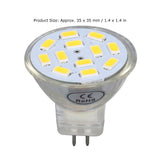 4PCS MR11 12LED Light Bulb 4W 400LM Double Pin Base Landscape Spot Light Bulb for Bedroom DC12VWarm White