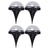 4 Pack Solar Garden Lights 8 LED Outdoor Ground Lights for Sidewalk Yard Lawn Patio Pathway Walkway BackyardWhite Light In Australia - Darrahopens