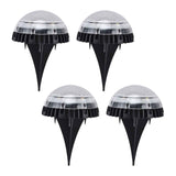 4 Pack Solar Garden Lights 8 LED Outdoor Ground Lights for Sidewalk Yard Lawn Patio Pathway Walkway BackyardWhite Light In Australia - Darrahopens