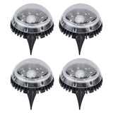 4 Pack Solar Garden Lights 8 LED Outdoor Ground Lights for Sidewalk Yard Lawn Patio Pathway Walkway BackyardWhite Light In Australia - Darrahopens
