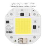 COB Lamp Bead High Power LED Chip High Brightness Drive Free for DIY Lamp Floodlight Indoor Lighting 220V50W Cold White 5800K-6500K