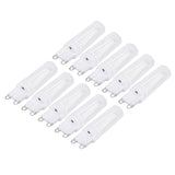 10pcs G9 Small Bulbs Blue Light Energy Saving Replacement LED Bulbs for Chandelier Table Lamp 500lm 3W 220V