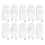 10pcs G9 Bulb Dimmable 2W 500lm G9 LED Bulb 30W Halogen Equivalent for Chandelier Ceiling Light Wall Lamp 220VWhite Light