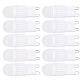 10pcs G9 Bulb Dimmable 2W 500lm G9 LED Bulb 30W Halogen Equivalent for Chandelier Ceiling Light Wall Lamp 220VWhite Light