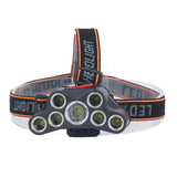 LED Headlamp 7 Lamp Beads High Brightness 4 Mode Waterproof USB Charging Head Band Light for Camping Maintenance In Australia - Darrahopens
