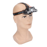 LED Headlamp 7 Lamp Beads High Brightness 4 Mode Waterproof USB Charging Head Band Light for Camping Maintenance In Australia - Darrahopens