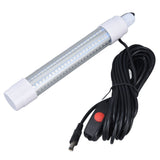 Submersible Fishing Light 16W AC12‑36V 1300lm LED Night Fishing Lure Bait Finder for Fish Tank AquariumWarm Light