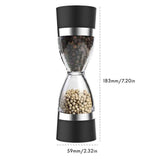 Stainless Steel Salt and Pepper Grinder Set 2 In 1 Seasoning Tank with Adjustable Grind Size In Australia - Darrahopens