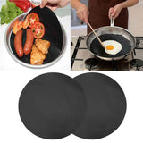2 Pack 24cm Round Non Stick High Temperature Pan Frying Pan Liner Sheet Cooking Wok Sheet Pad for Kitchen BBQ Baking In Australia - Darrahopens