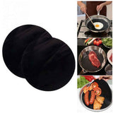 2 Pack 24cm Round Non Stick High Temperature Pan Frying Pan Liner Sheet Cooking Wok Sheet Pad for Kitchen BBQ Baking In Australia - Darrahopens