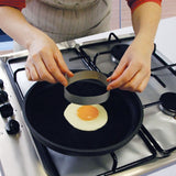 2 Pack 24cm Round Non Stick High Temperature Pan Frying Pan Liner Sheet Cooking Wok Sheet Pad for Kitchen BBQ Baking