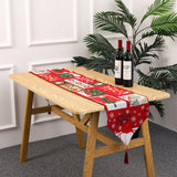 Christmas Table Runner Tablecloths Party Christmas Theme Table Cover New Year Party Xmas Desktop Decoration New Year Gift