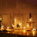 Christmas Indoor Reindeer Lights Decorations 10 LED Warm White String Lights USB Battery Powered Fairy Lighting Xmas Gifts In Australia - Darrahopens