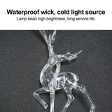 Christmas Indoor Reindeer Lights Decorations 10 LED Warm White String Lights USB Battery Powered Fairy Lighting Xmas Gifts
