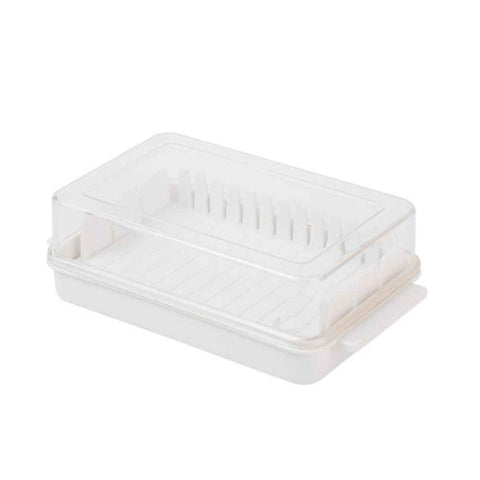Butter Dish with Lid for Countertop Plastic Butter Keeper and Cutting Slot for Dividing and Storing Butter Container In Australia - Darrahopens