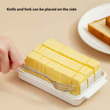 Butter Dish with Lid for Countertop Plastic Butter Keeper and Cutting Slot for Dividing and Storing Butter Container In Australia - Darrahopens