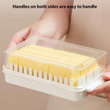 Butter Dish with Lid for Countertop Plastic Butter Keeper and Cutting Slot for Dividing and Storing Butter Container In Australia - Darrahopens