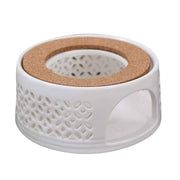 Teapot Warmer Porcelain Tea Heater without Electricity Candles Heating White Teapot Heater Winter Tea Warmer for Home Tea House In Australia - Darrahopens