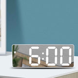 LED Digital Alarm Clock with Voice Control and Temperature Display Bedside Clock Adjustable Brightness Mirror Alarm In Australia - Darrahopens