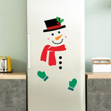 Christmas Snowman Fridge Magnets Waterproof Xmas Magnet Stickers Holiday Christmas Decorations for Garage Doors and Car Decor
