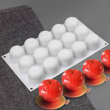Christmas Eve 15 Cavity Apple Design Silicone Cake Molds Chocolate Mousse Pastry Bakeware Moulds Kitchen Dessert Baking Tools In Australia - Darrahopens