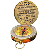 Luminous Compass Dad To Son Enjoy The Ride Gift for Camping Outdoor Activities Navigation Tool In Australia - Darrahopens