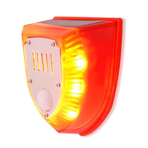 Solar Sound and Light Alarm Motion Sensor 110DB Sound Alert LED Flash Warning Strobe Security Alarm System for House Farm Villa In Australia - Darrahopens