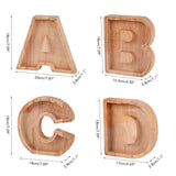 Piggy Bank Toy Alphabets Wooden Coin Piggy Bank Educational Gift for Kids Children Money Box