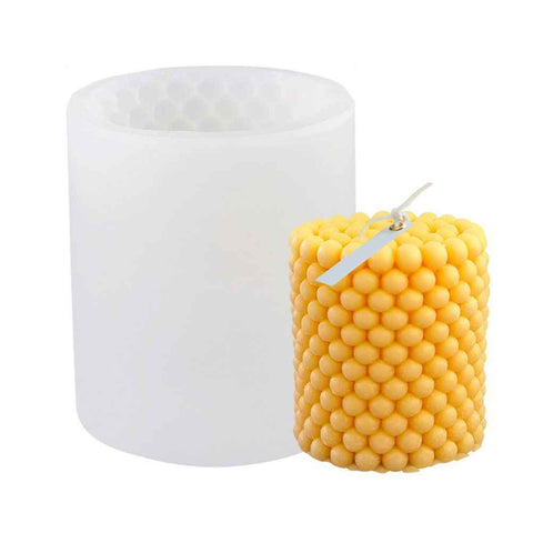 Bubble Candle Mould Silicone Mold Round Shape Candle Moulds 3D Bubble Silicone Candle Mould Column Plaster Candle Mould In Australia - Darrahopens