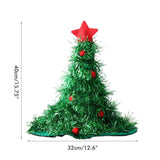 Luminous Christmas Tree Hat with Star for Christmas Party Fancy Dress Props for Kids Adult Xmas Green Hat In Australia - Darrahopens