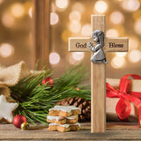 Praying Little Boy Wood Cross Wooden Blessing Cross Christmas Decoration Crafts Gifts for Newborns or Children