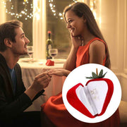 Ring Storage Case Cute Strawberry Shape Ring Protector Jewelry Box for Engagement and Wedding In Australia - Darrahopens